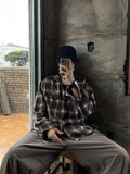 Or Button Check Shirt