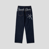 Esther Lettering Denim Pants