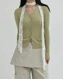Joanne Ribbed V-Neck Cardigan