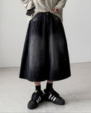 Musk Pintuck Bermuda Denim