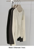[Premium] Whole Garment Crochet Punching Cardigan
