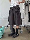 TIE WRAP MIDI SKIRT