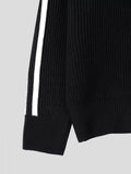AOS Side Line High Neck Knit Half Zip-Up