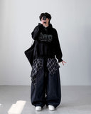 Iglen Check Over Hoodie