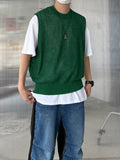 Net Linen Knit Vest