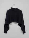 Ronta Unbalance Wool Crop Knit