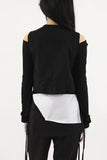 Punching suede vest