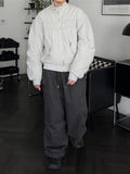 Solid Cotton Banding Cargo Pants