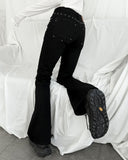 HEAT BLACK BOOTSCUT PANTS