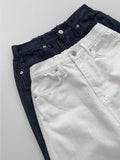 Selvedge H-line Banding Long Skirt