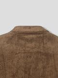 Crop Suede Biker Jacket