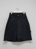 [unisex] Carpenter Cotton Bermuda Wide Pants