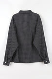 Rough sheer checked shirt