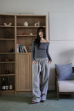 Muller twist off-shoulder top