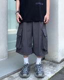 Nylon Big Cargo Bermuda Pants