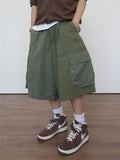 Color Matching American Casual Cargo Bermuda
