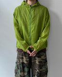 Summer Beach Net Hood Zip-Up