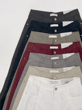 121 One Tuck Cotton Wide Pants