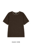 Bind Stitch Muscle-Fit Short Sleeve Knit