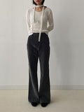 [Tie SET] Sheep V-neck Knit T-shirt