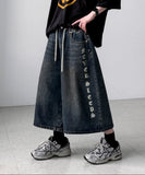 Able Lettering Bermuda Denim