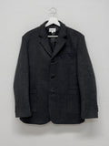 Single 3 button wool overfit coat jacket