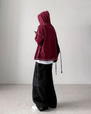 Enough Hooded Half Knit