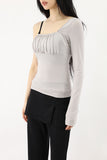 Ray Unbalance Shirring Tee