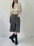 [24F/W] Semi Wide Bermuda Slacks