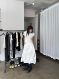 SHIRRING VOLUME LONG SKIRT