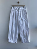 Cotton Two Pleats Bijo Pants