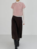 Lehman Wool Pleated Long Skirt