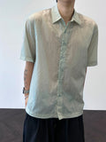 Brick Glossy Short Sleeve Overshirt