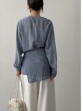 Edin Wrap Loose Fit Blouse