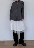 GLOSSY LOOSE SHIRT