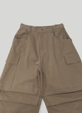Structured Cargo Cut Out Pants