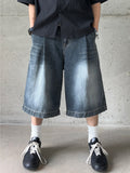 Grayish Washing Bermuda Denim