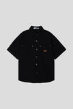 Rivet Patchwork Short Sleeve Shirt