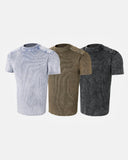 Finer Shoulder Panel Washed Short Sleeve T-shirt