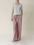 [Premium] Whole Garment Cariha V-neck Short Sleeve Knitwear