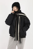 Frill cotton padding jumper