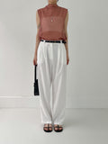 [summer] Wrinkle free semi-wide slacks