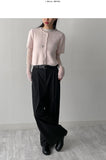See-Through Shirring Layered Polar T-shirt
