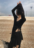 CROCHET RIBBON KNIT