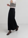 Vent High Waist Long Skirt
