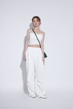 nylon pintuck carge pants