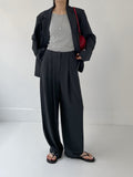 [summer] Chabeu High Waist Two Tuck Wide Slacks