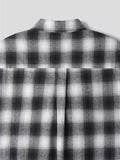 Ombre Over Check Shirt