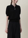 Woody Collar Linen Knit