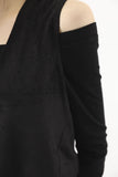 Punching suede vest